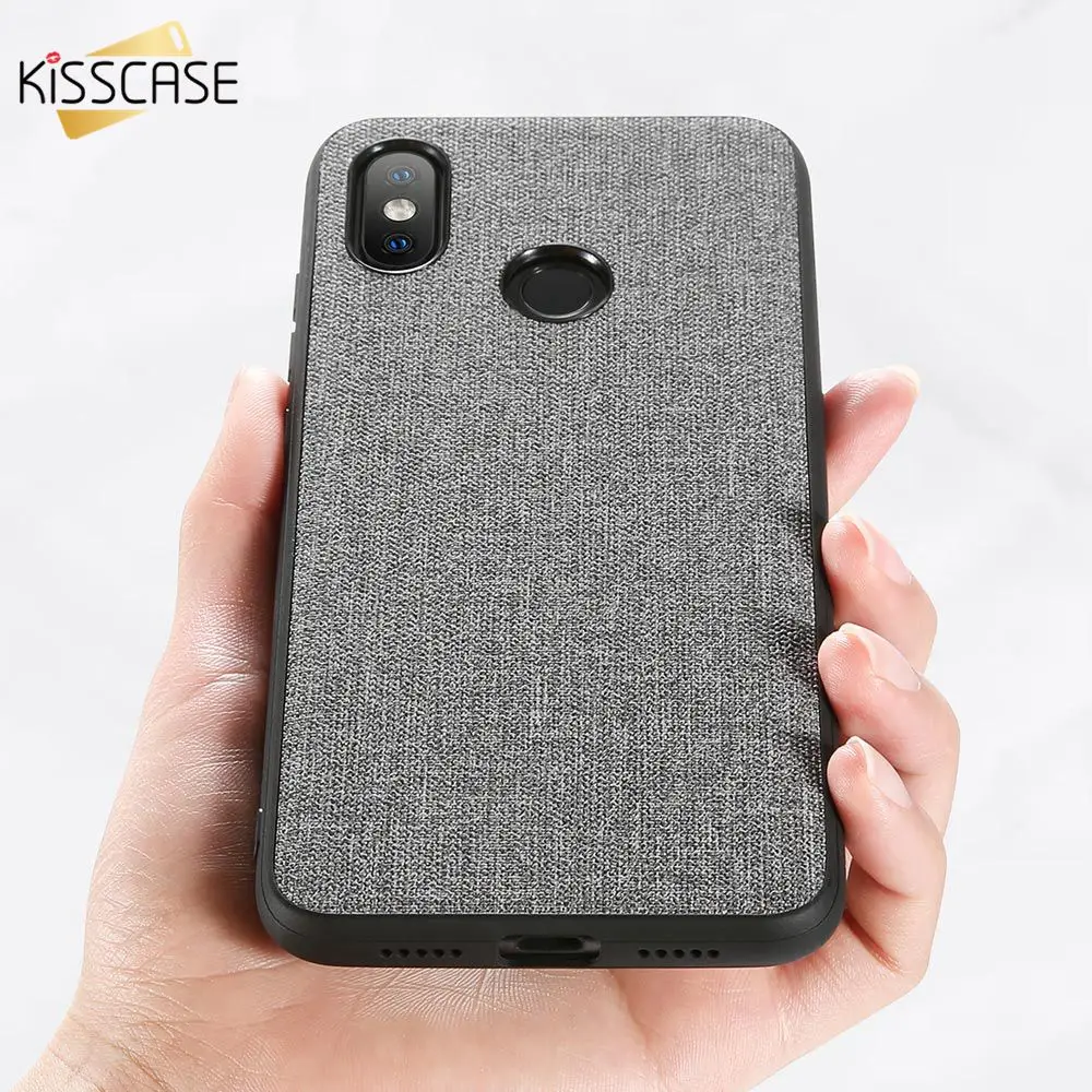 Роскошный тканевый чехол KISSCASE для телефона Xiaomi mi 8Lite 9 Play Redmi Note 7 6 Pro 5 6A деловые