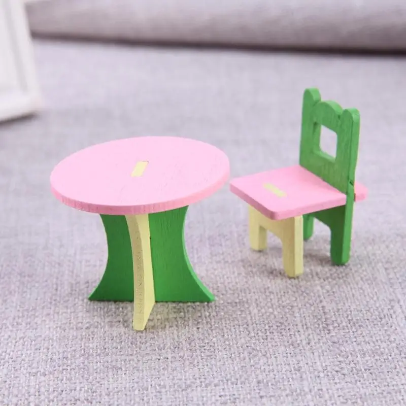 Миниатюрная деревянная 3D мебель игрушки имитация детской мебели игрушка игровой - Фото №1