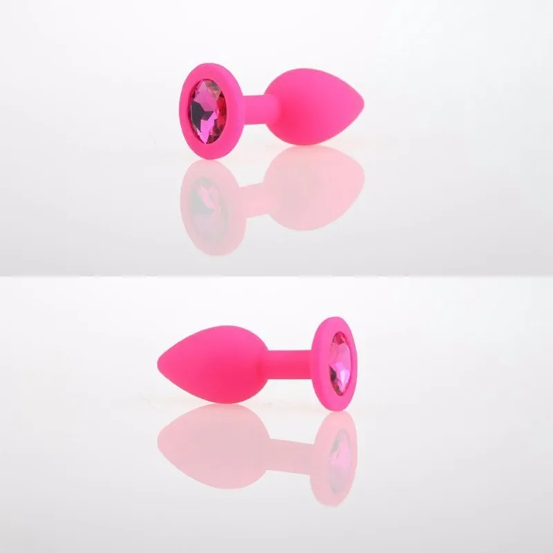 Small Silicone Anal Plug No Vibrators for Women Men Gay Beads Crystal Jewelry Butt Masturbation Sex Toys | Красота и здоровье