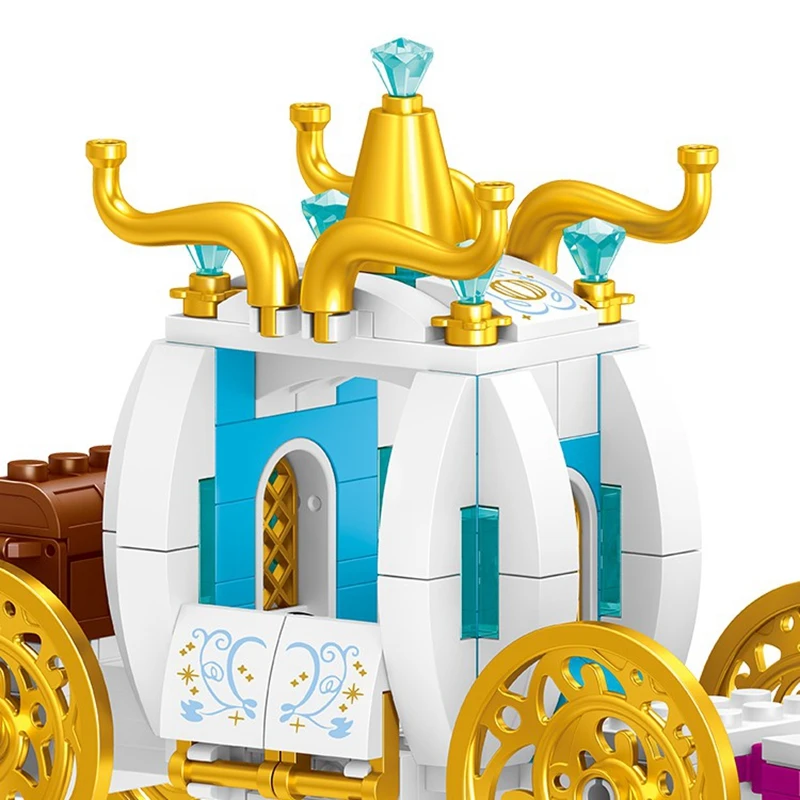 Карета Принцесса замок Строительные блоки Кирпич совместим с Legoingly друзья