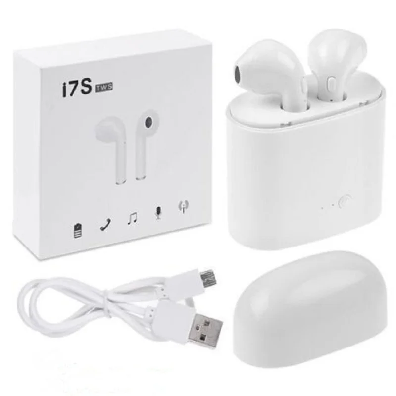 I7s TWS Спортивная bluetooth гарнитура с стерео беспроводной микрофон Беспроводная