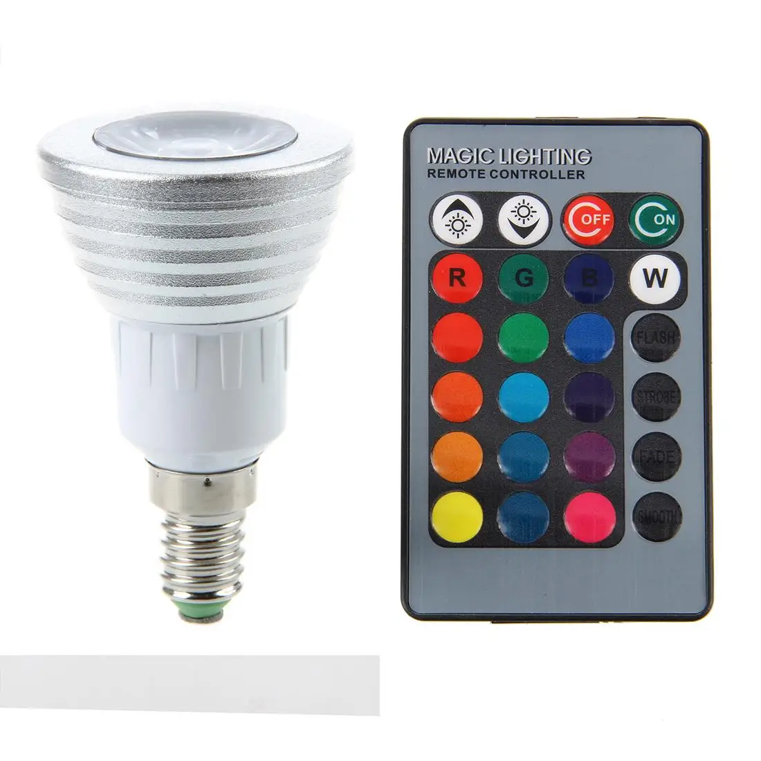 AC90-240V 16 Color Led E14 Bulb Light 3W Rgb Bright Energy Saving With Remote | LED Bulbs &amp Tubes