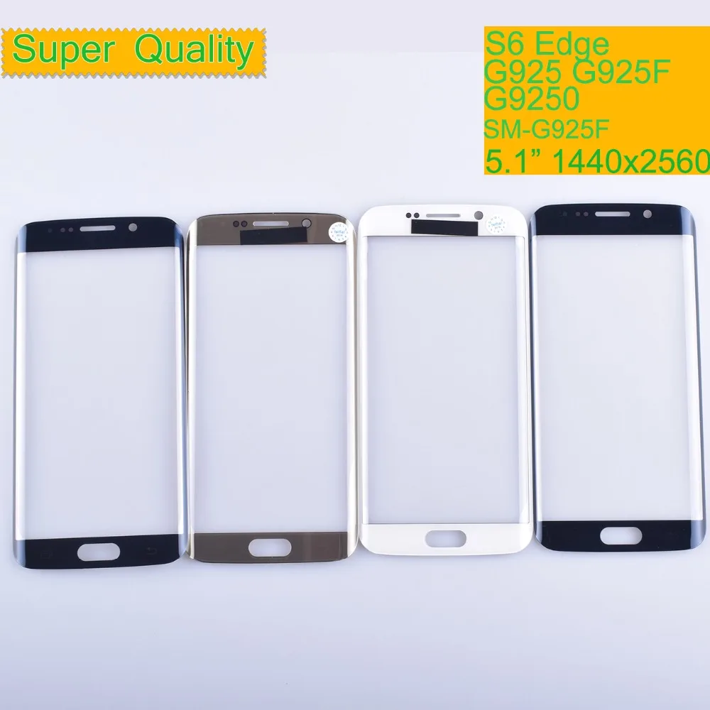 

10Pcs/Lot For Samsung Galaxy S6 Edge G925 Touch Screen Front Outer Glass Panel Lens With OCA Glue Replacement
