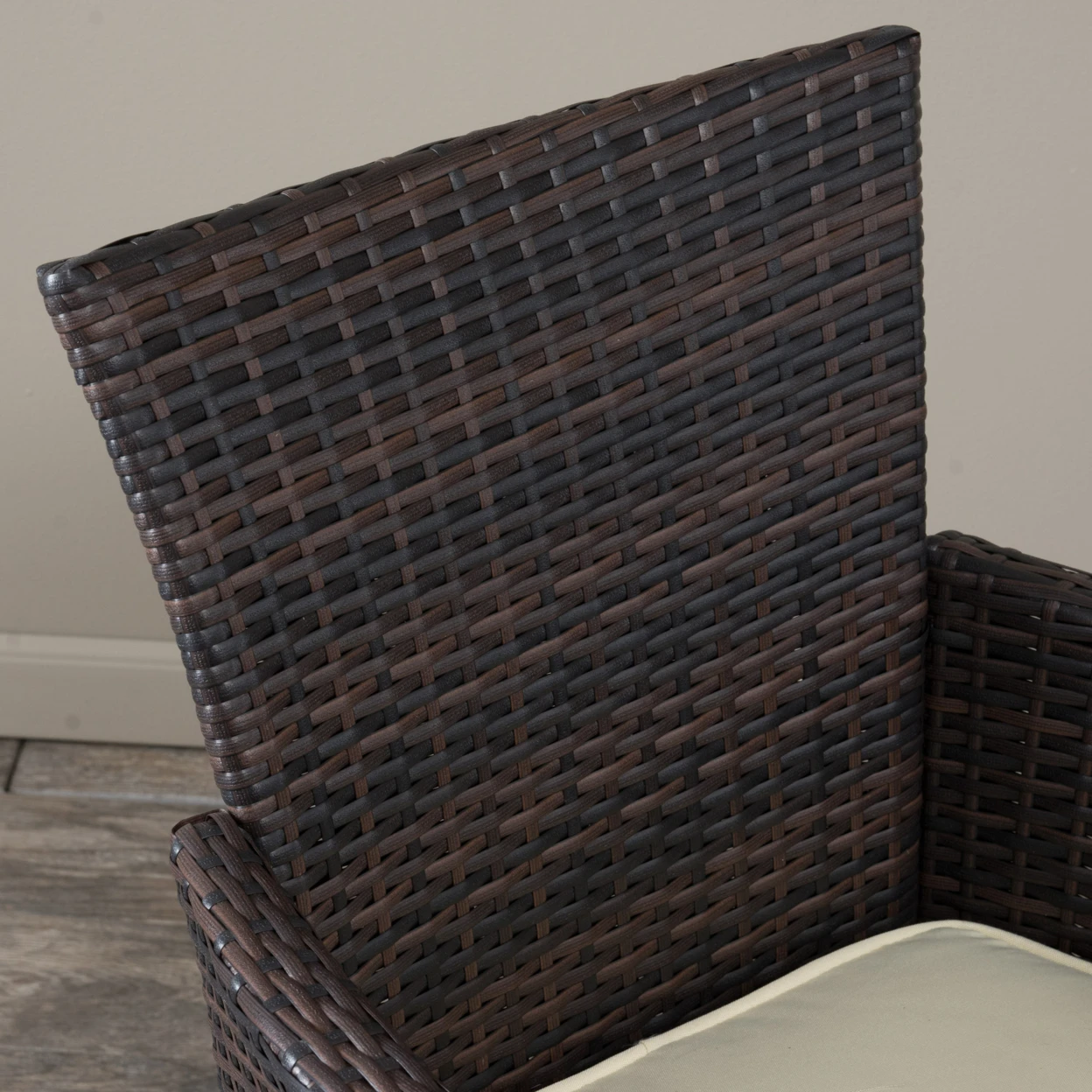 Clementine Outdoor 3pc Multibrown Wicker Bistro Set | Мебель