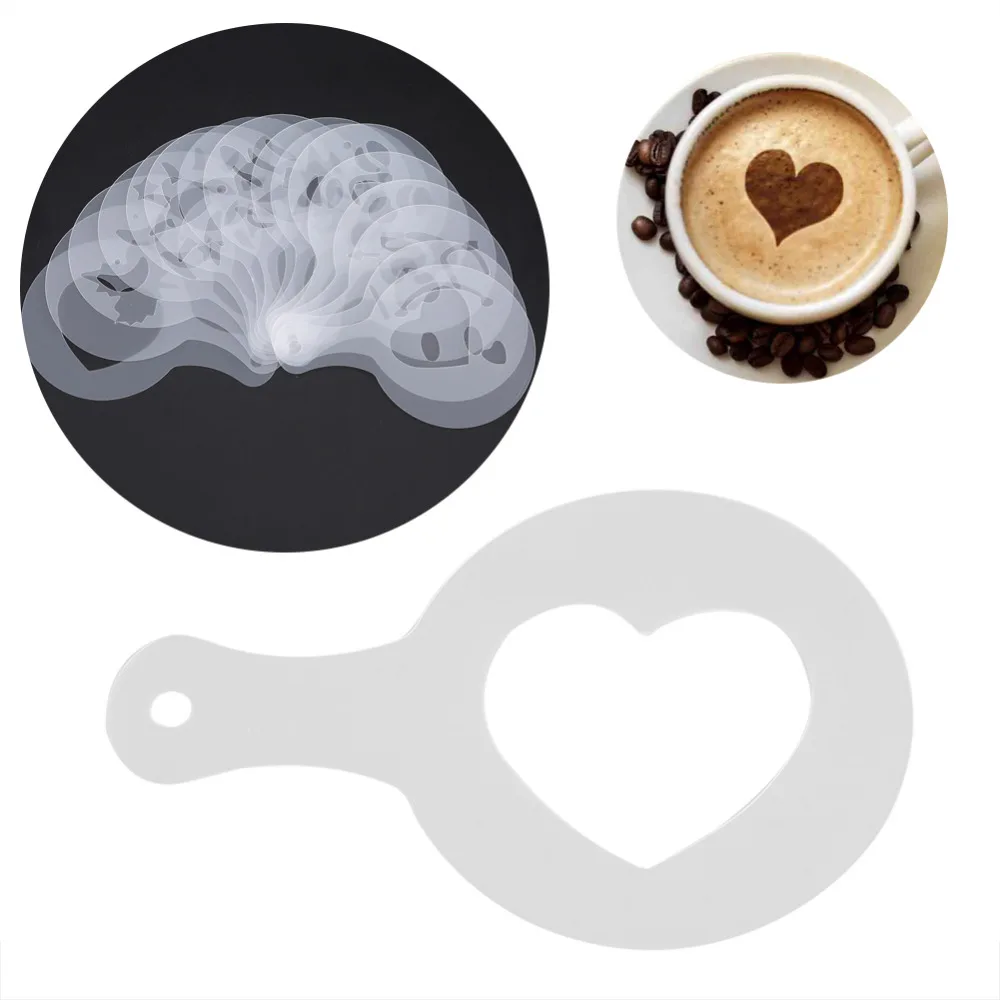 16 шт. капучино пресс форм нарядное Кофе искусство латте кафе пенный