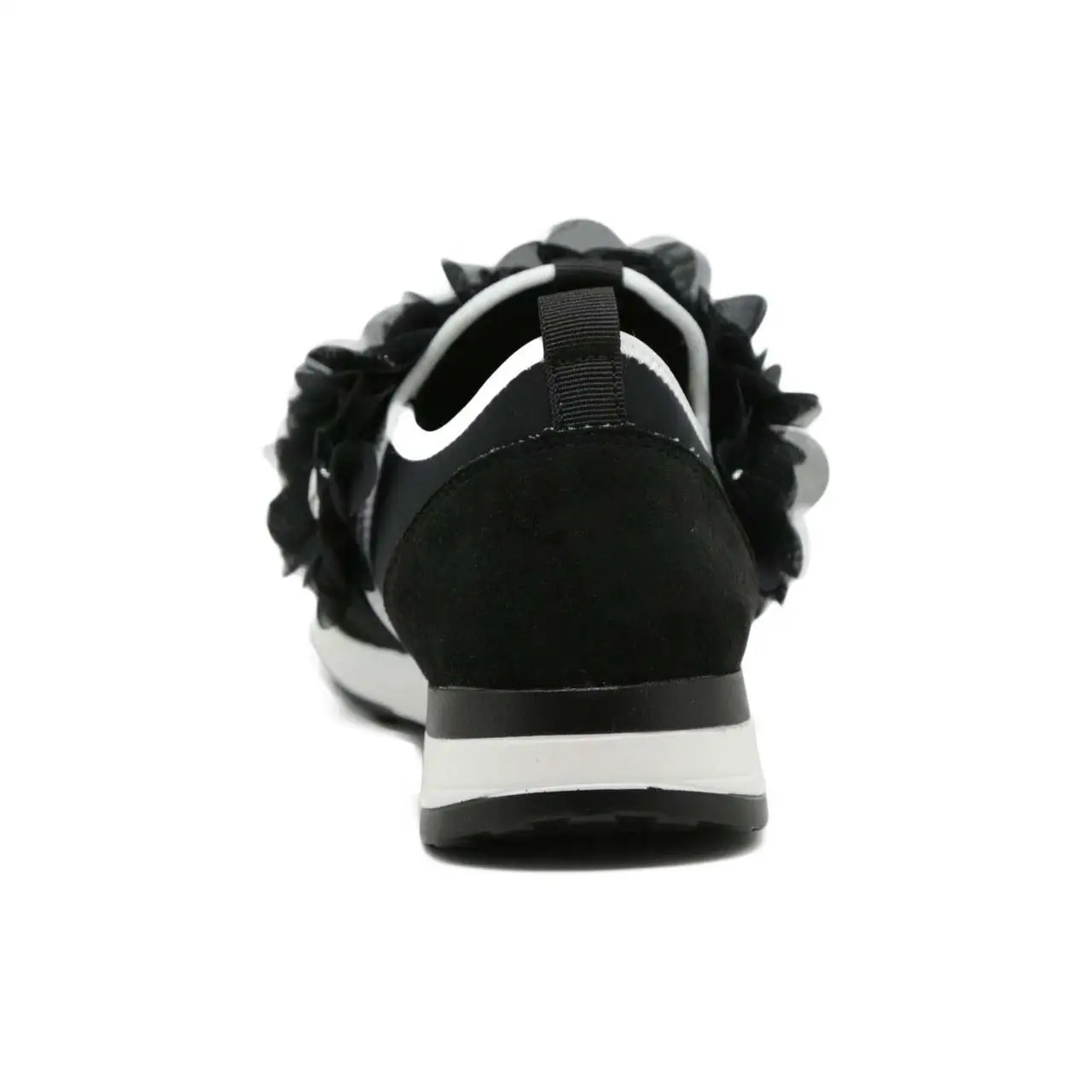 FRANCESCO MILANO WOMAN SYNTHETIC LOW JOGGING с черными цветами для женщин MILANO.|Женские кроссовки и