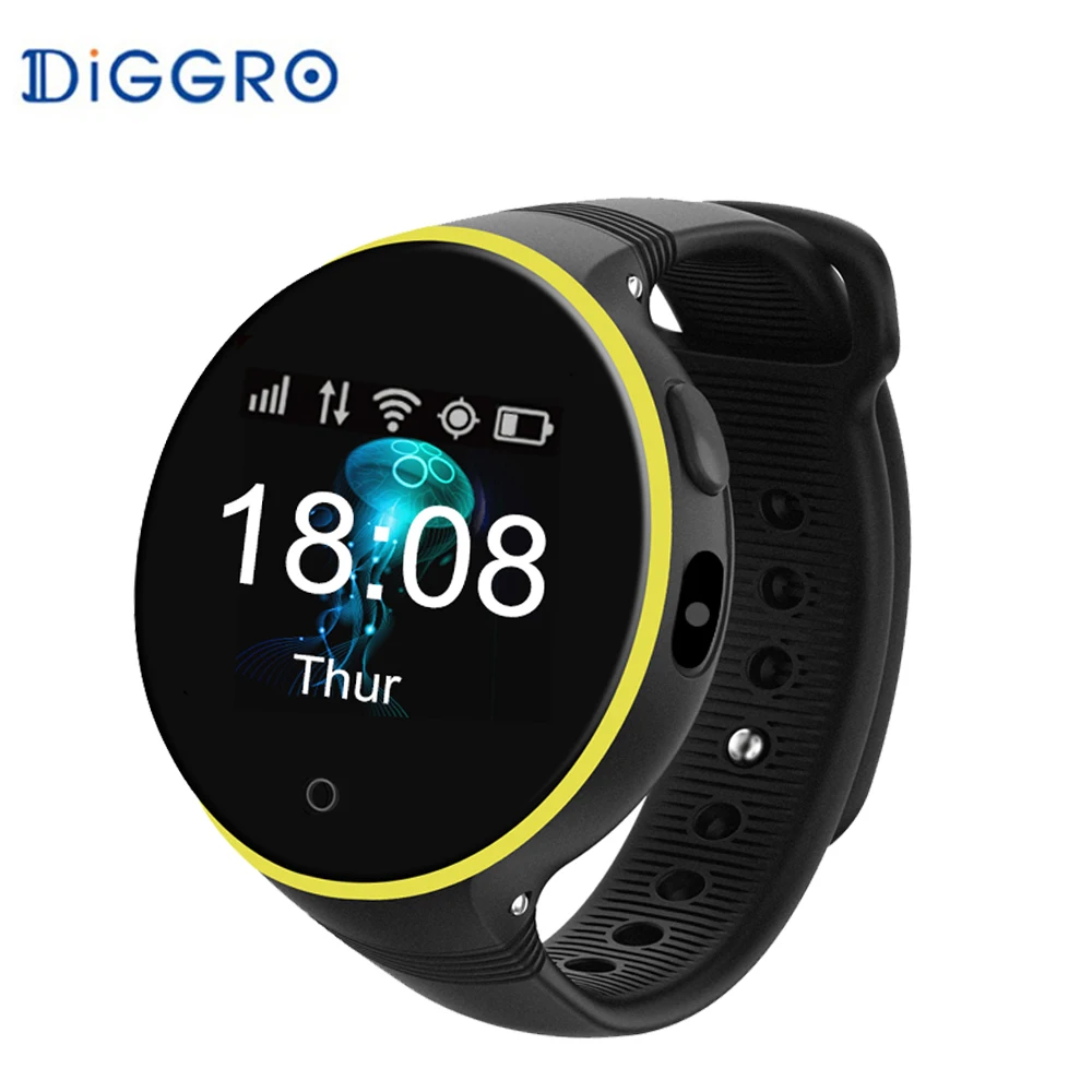 Diggro S668A GPS LBS Wifi Смарт часы 1 22 ''Bluetooth 2 0 Детские умные жизнь водонепроницаемый