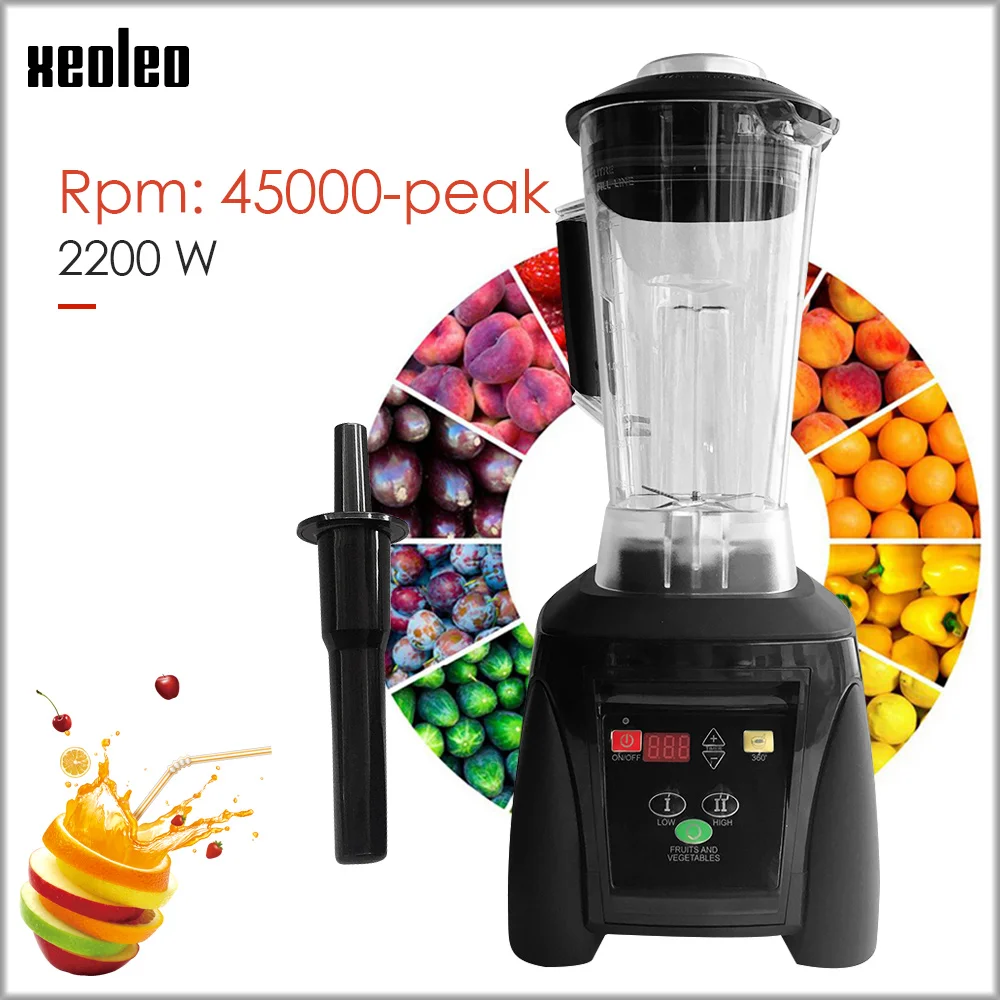 

Xeoleo Commercial Food blender 3HP Blender 2L Food mixer 110V/220V Food machine Juice Blend mixer smoothie maker EU/AU/US Plug