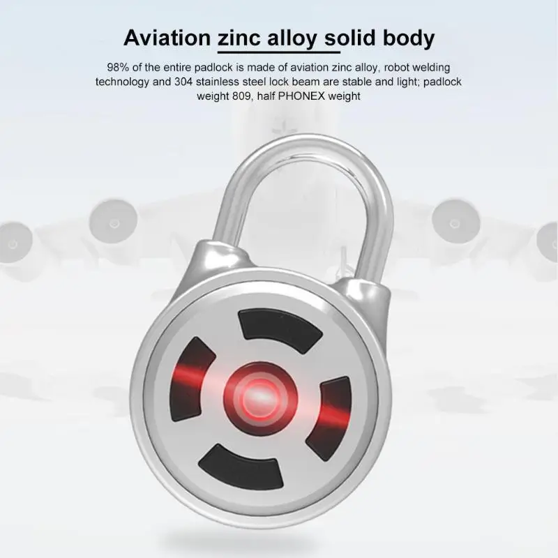 

Smart Bluetooth Padlock Electronic Wireless Lock Keyless APP Control Password Home Security Mini Metal Smart Locks