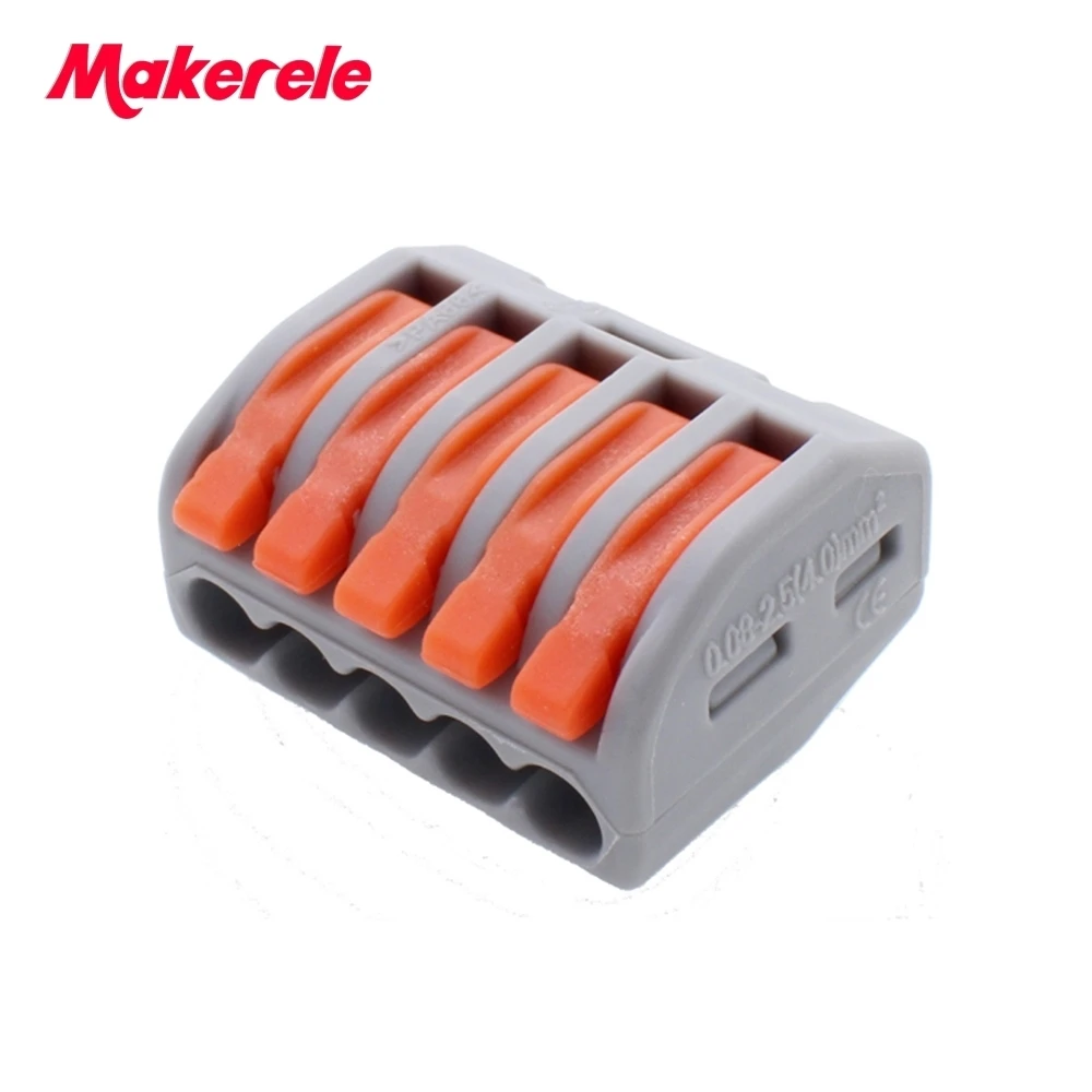 10/20/40 шт Makerele 2PCT215 Универсальный Компактный проводный соединитель 5 pin клеммный