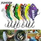 Приманка рыболовная пластиковая, 4,5 см8,5 г, 1 шт., твердый воблер ВИБ, с тройным крючком