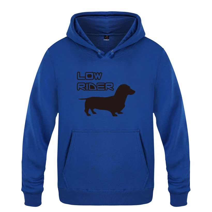 Low Rider-Dachshund Wiener Dog креативные толстовки мужские 2018 флисовые пуловеры с капюшоном |