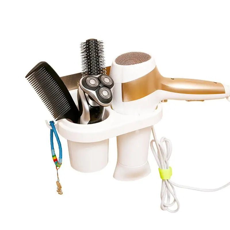 1 шт. держатель для фена портативный дырокол Бесплатная полка ванной комнаты