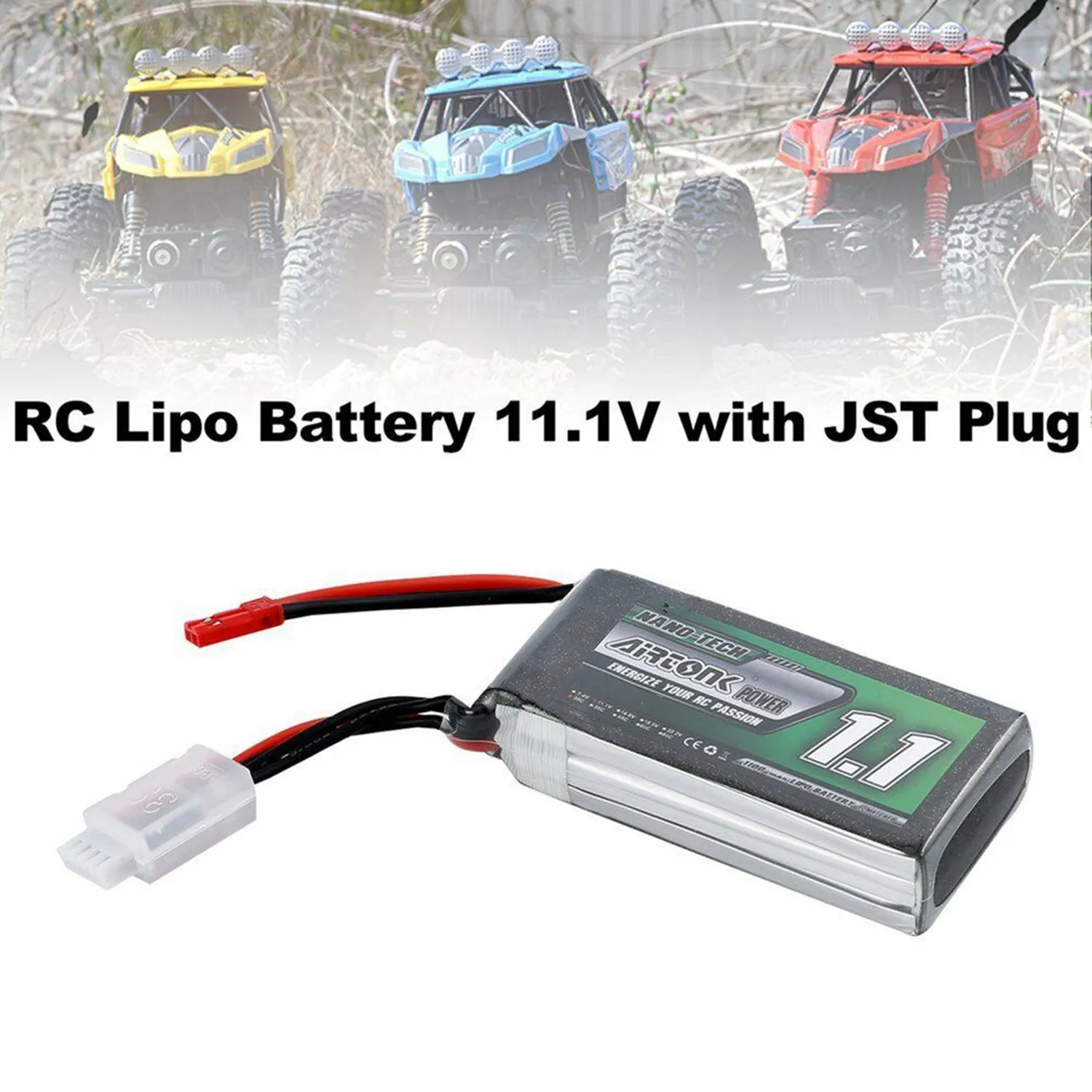 Airtonk power 11 1 V 1100 Mah 30C 3 S P Lipo батарея Jst разъем для радиоуправляемого дрона