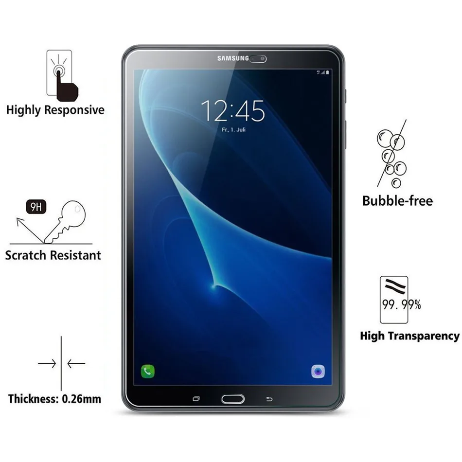 Защитное стекло для Samsung Galaxy Tab A A6 10 1 SM T580 T580N T585 T585C | Компьютеры и офис