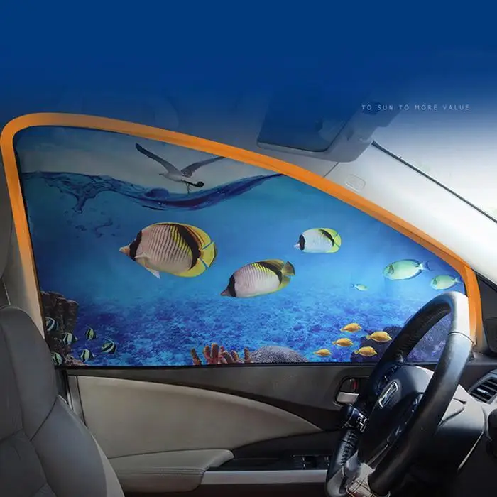 5 мультяшных магнитных солнцезащитных козырьков для автомобиля боковое окно