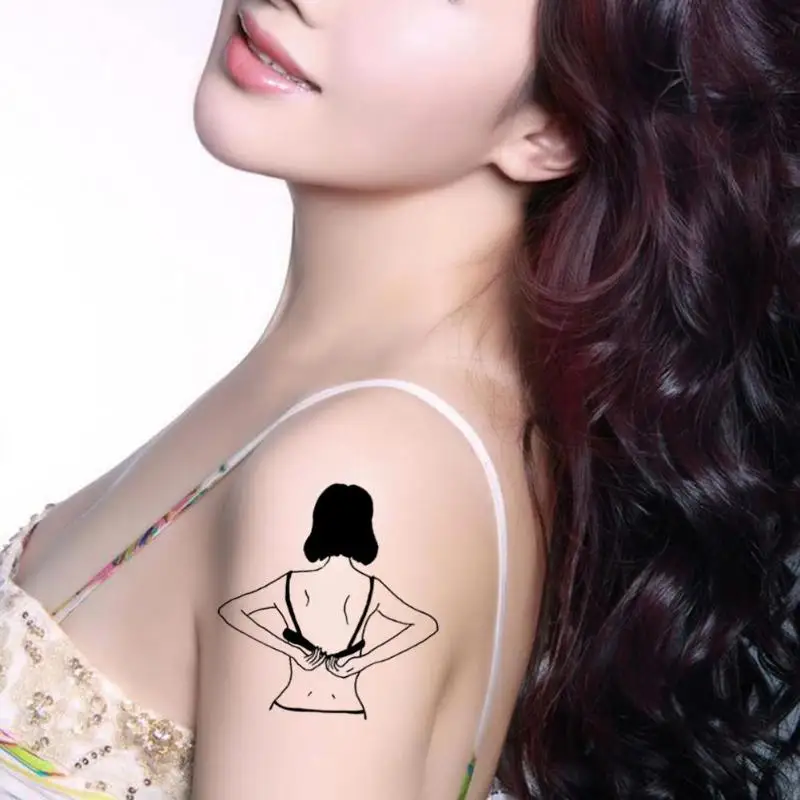 1 шт. водостойкие наклейки для татуировки в виде бабочки одноразовые Переводные