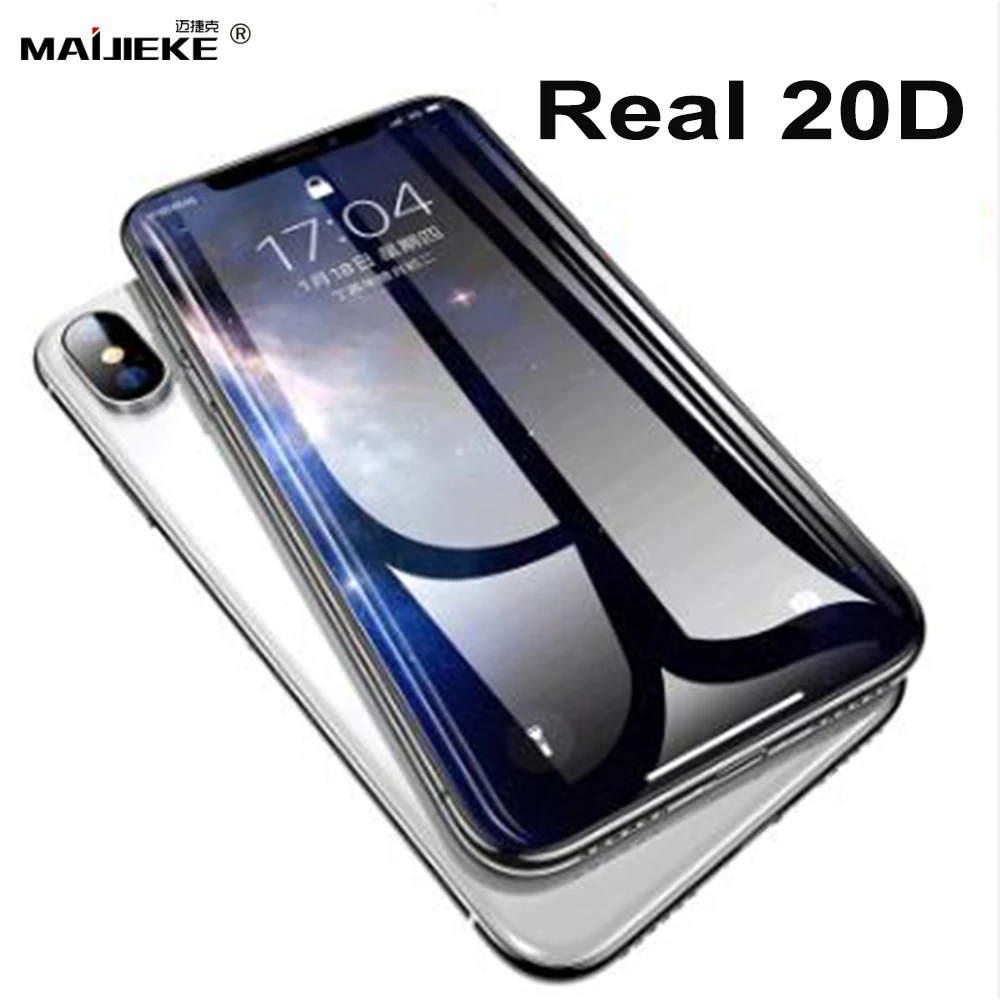 10 шт 20D полное покрытие закаленное стекло для iPhone 11 8 Plus 7 6s 6 pro max X XR Xs защита