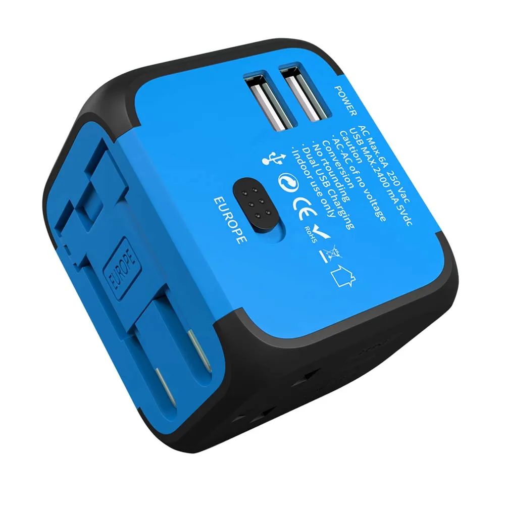 JMFONE Международный адаптер для путешествий 2 USB Универсальная Розетка Plug зарядное