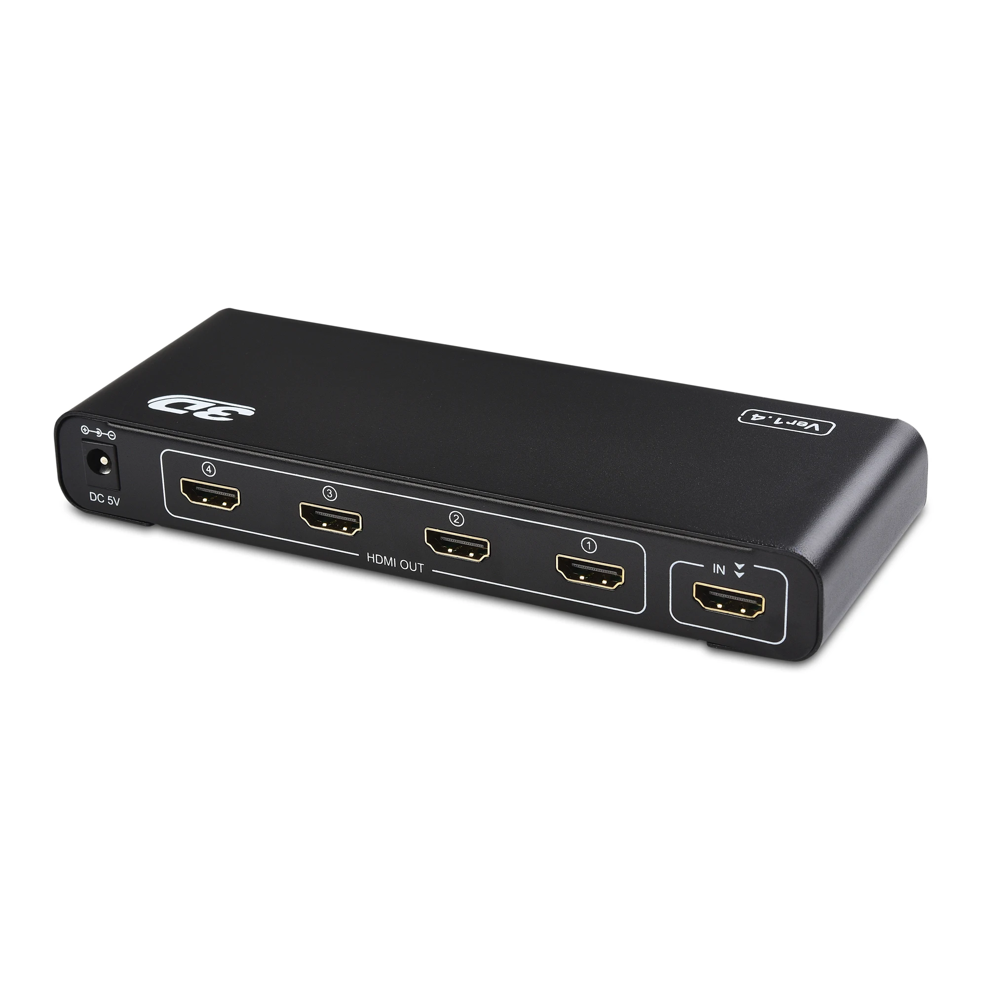 1x4 HD сплиттер 4K x 2K @ 30 Гц и 1080p 1 4 глубокий цвет 3D Plug & Play Auto EDID портовый 4K| |