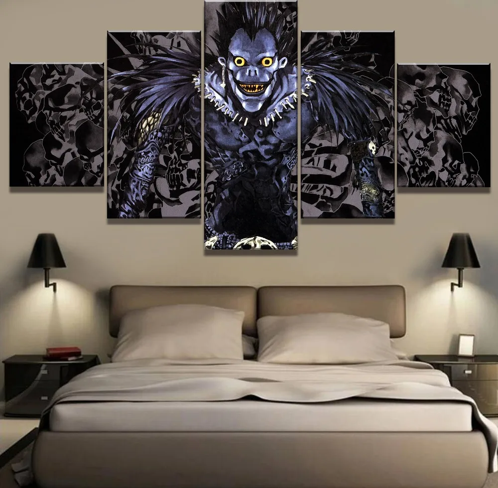 5 шт. HD Печать Большой Death Note аниме постер современные декоративные картины на