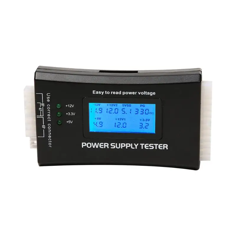 Digital LCD Display PC Computer 20/24 Pin Power Supply Tester Measure Tool | Дом и сад