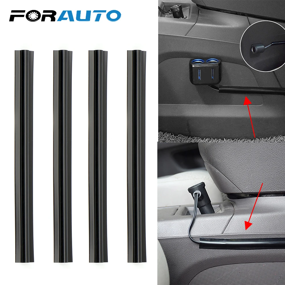 FORAUTO 4 шт./компл. Скрытая крышка провода линия рукав автомобильные кабельные