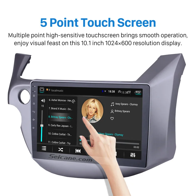 Seicane Android 8 1 HD 10 &quot2Din GPS автомобильный радио головное устройство стерео для Honda 2007