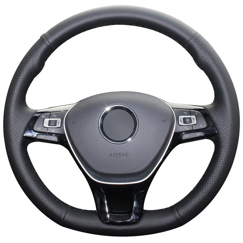Чехол на руль оборачивается вручную для Volkswagen VW Golf 7 Mk7 New Polo Jetta Passat B8 Tiguan Sharan Touran