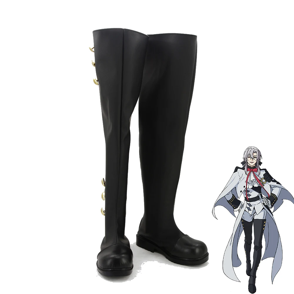 Аниме Seraph of the End Ferid Bathory военные ботинки мужская обувь для косплея изготовленная