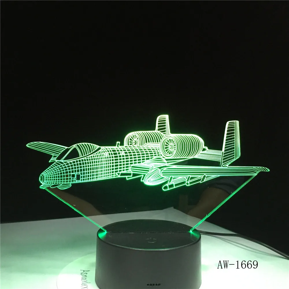 3D лампа для самолета F16 комплект боевого самолсветильник дистанционное