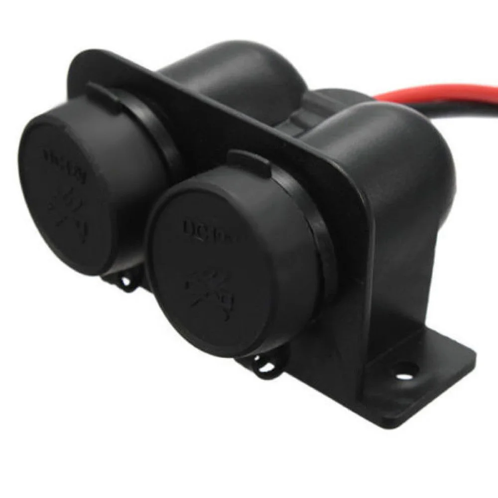 85*45 5*55 5 мм DC 12 V черный Универсальный автомобильный двойной отверстия