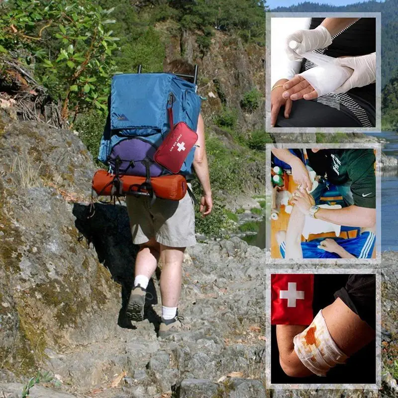 

First Aid Kit, 180 PCS Emergency First Aid Kit Medical Supplies Trauma Bag Safety First Aid Kit for Sports/Home/Hiking/Camping