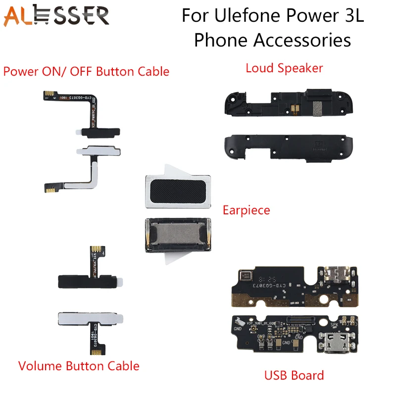 Alesser для Ulefone Power 3L громкий динамик наушник запасная часть USB разъем зарядная