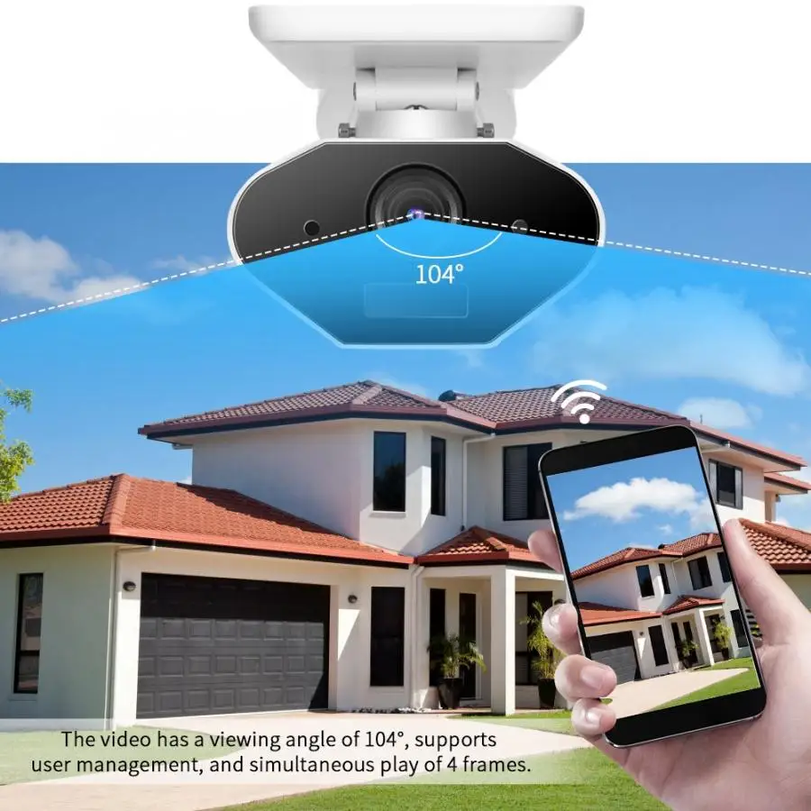 ГОРЯЧАЯ 1080P солнечная батарея питание смарт WIFI камера наружная