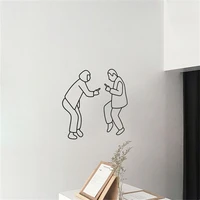 1pcs modern wall stickers for livingroom wall cool funny served dance decoration wall sticker for home decor decorative