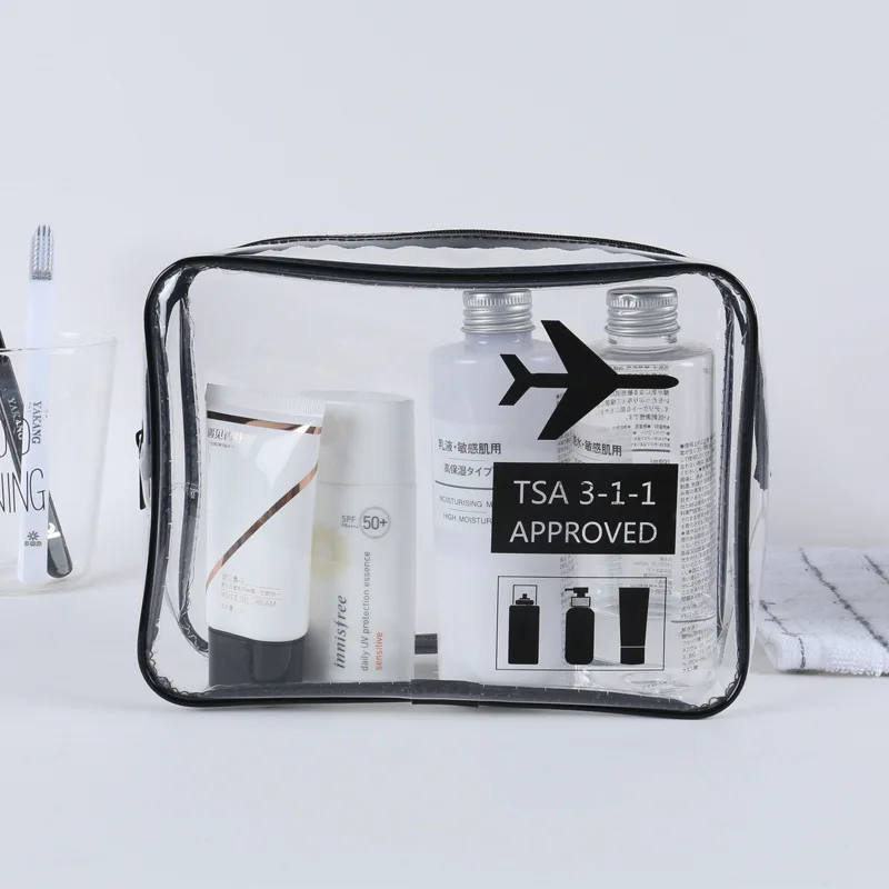 

1 pcs TSA flight Storage Bag Toiletry Bag Make-up Travel Clear sport