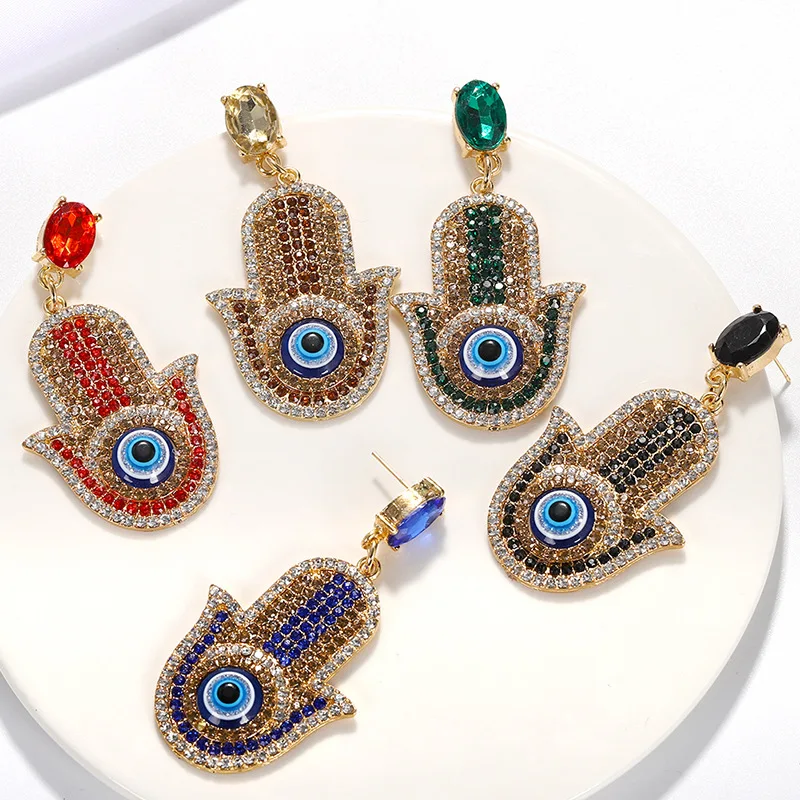 Винтажные простые дизайнерские Недорогие женские серьги с глазами модные
