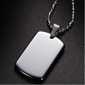 

Dog Tag Stainless Steel Double-sided mirror dog tags low price mirror blank dog tags