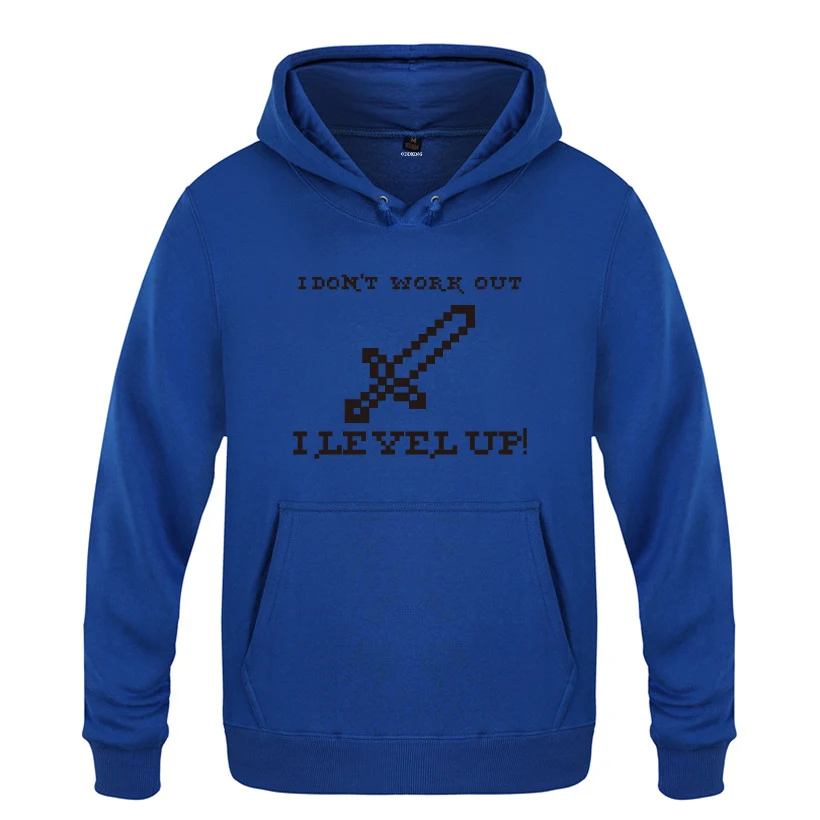 I Don't Work Out Level Up игровые худи для мужчин 2018 Мужской Пуловер Флисовые Толстовки с