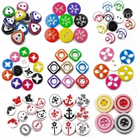 zieene mixed 100pcs colorful kids round lase resin wooden buttons diy sewing crafts scrapbooking for baby handmade button 2 hole