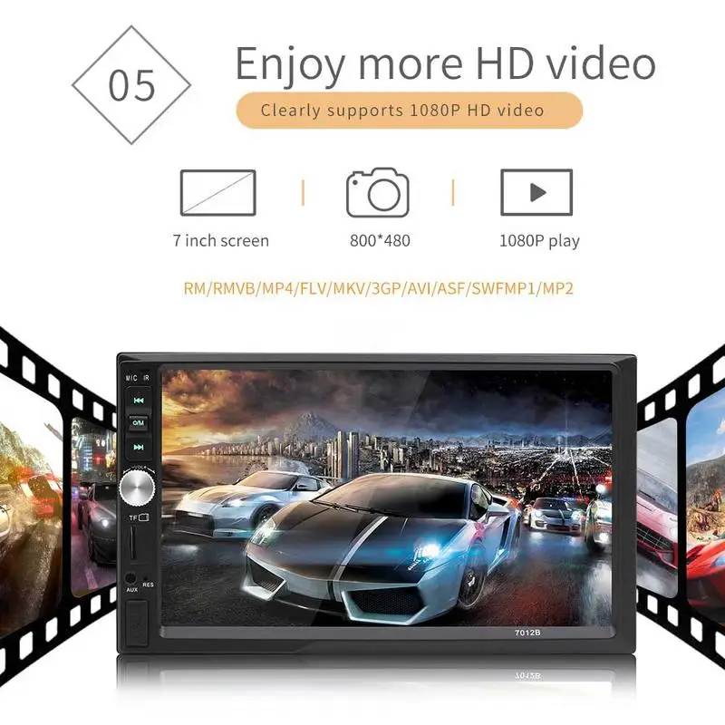 Bluetooth автомобильное радио lcd HD 7 дюймов АВТОМОБИЛЬ MP4 карта машина автомобиль MP5