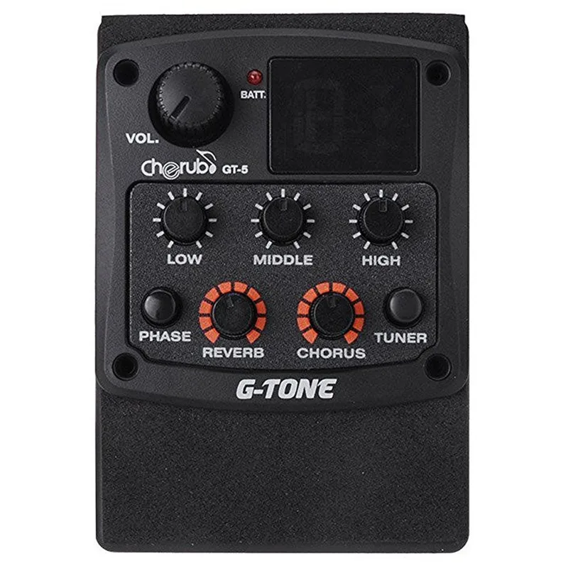 Акустическая гитара Cherub G Tone Preamp Piezo Pickup 3 полосный эквалайзер встроенный