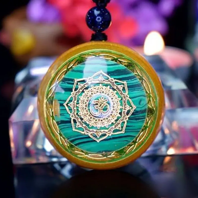 Аура рейки Orgonite Divination кулон ожерелье натуральный энергетический Кристалл Guardian