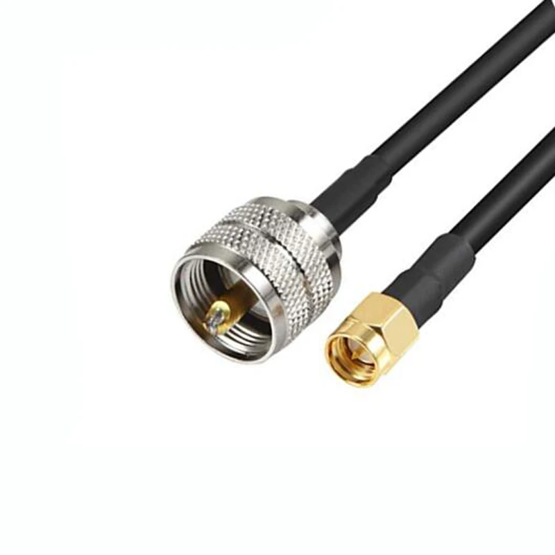 

JX connector RF coaxial cable SMA male to UHF PL259 male PL259 handheld/mobile to base antenna 30cm-20M RG-58 Coax