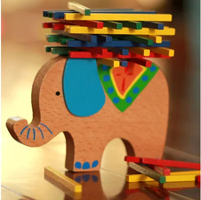 

Woodiness Color Bar Game Elephant Camel Balance Stick Parenting Game Children Alpinia Oxyphylla Wooden Toys