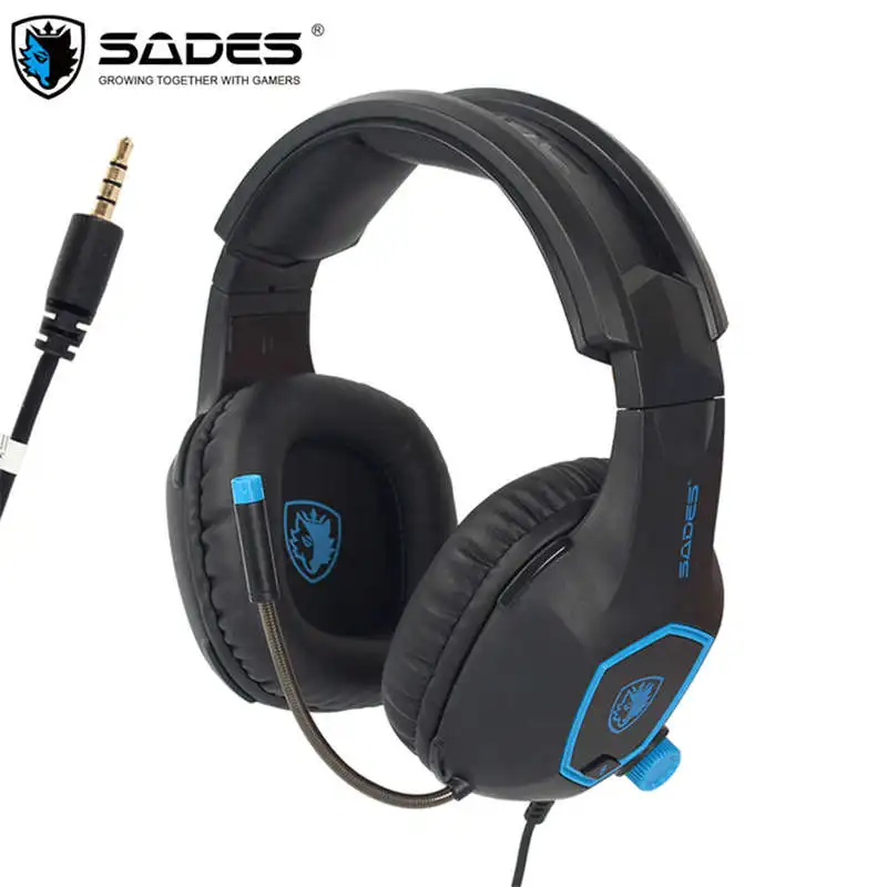 Компьютерные игровые наушники Sades Sa818 компьютерная игровая гарнитура для Ps4 новый