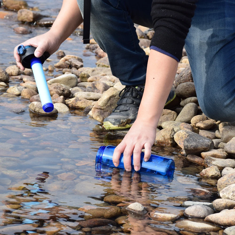 650 мл Открытый Портативный гидратационный фильтр бутылка для воды Кемпинг Туризм