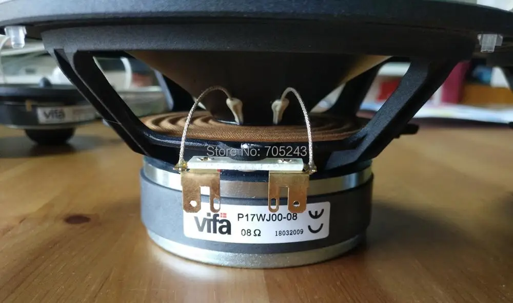 

1 unit Vifa P17 wj-00-08 8ohm 6.5/7 inch hifi pp cone midbass woofer speaker