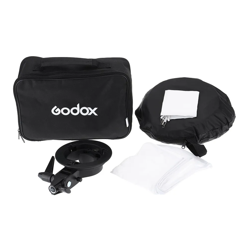 Складной софтбокс GODOX 60x60 см 24*24 дюйма с кронштейном типа S стабильный Кронштейн для вспышки Bowens крепление